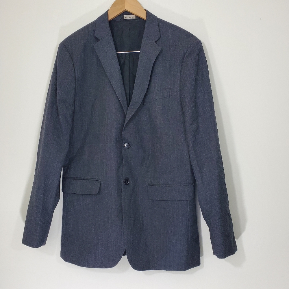 Banana Republic 100% Wool Tailored Fit Gray Kacket, Size 42